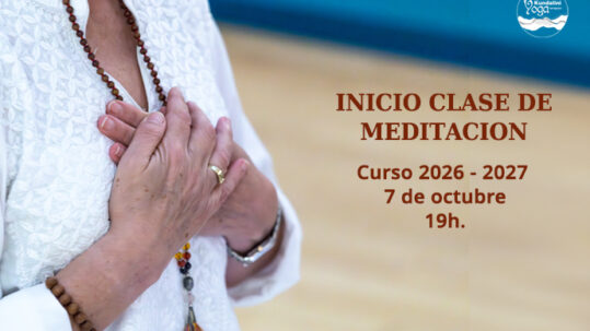 Inicio clase de meditación