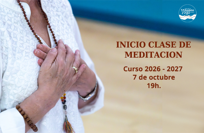 Inicio clase de meditación